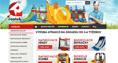 Desktop Screenshot of nafukovacieatrakcie.sk