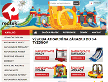 Tablet Screenshot of nafukovacieatrakcie.sk
